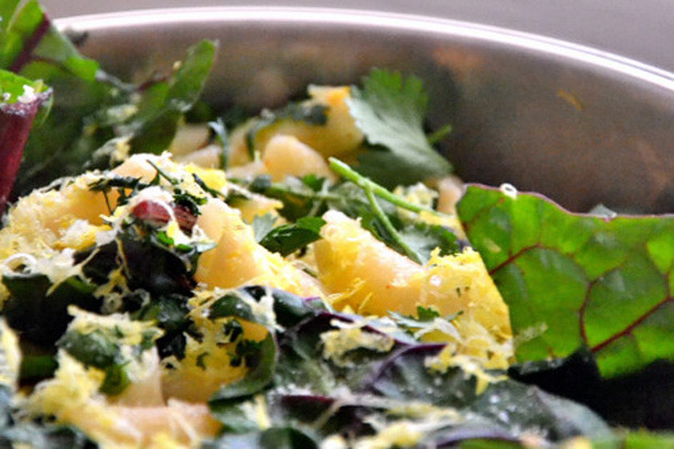 Rainbow Swiss Chard and Lemon Stir-Fry