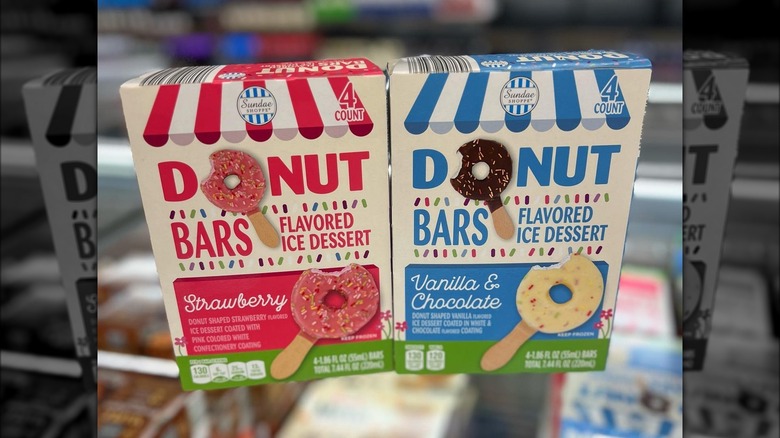 boxes of Aldi donut bars 