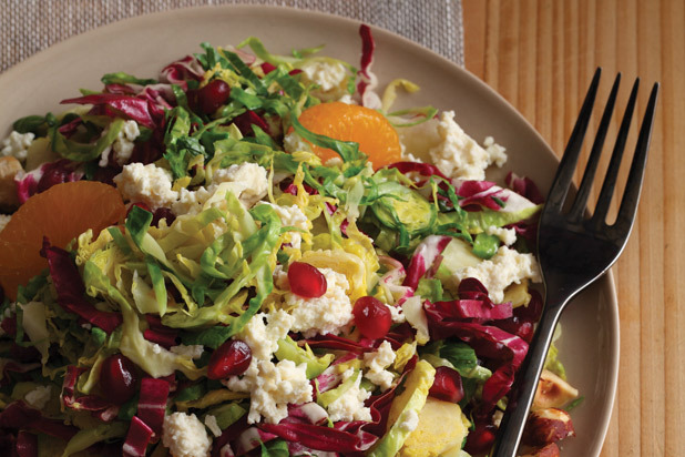 Pomegranate and Brussels Sprout Salad