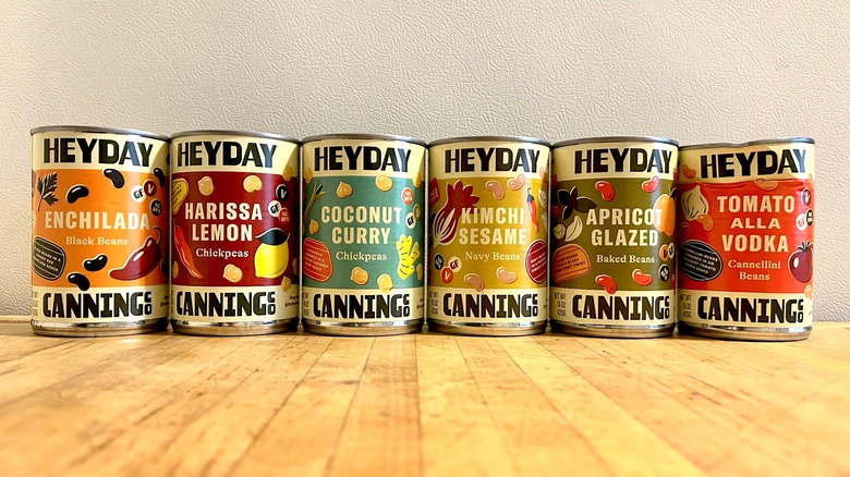 Assorted Heyday canned beans