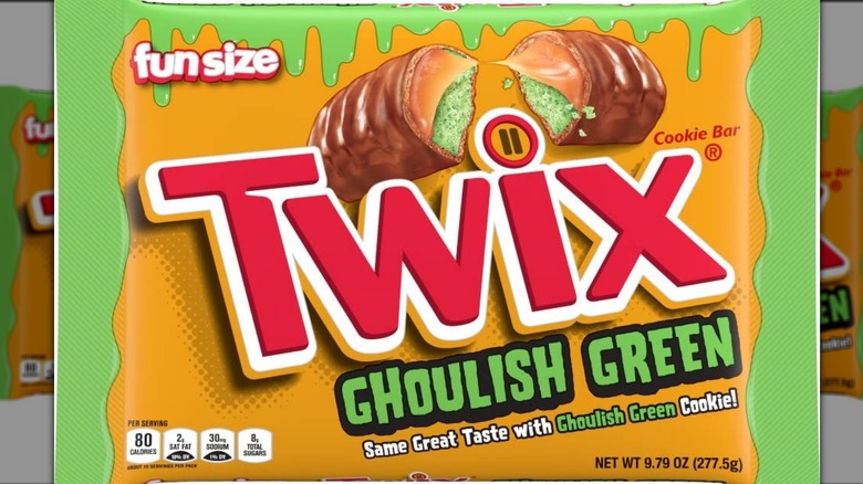 Twix Ghoulish Green packaging