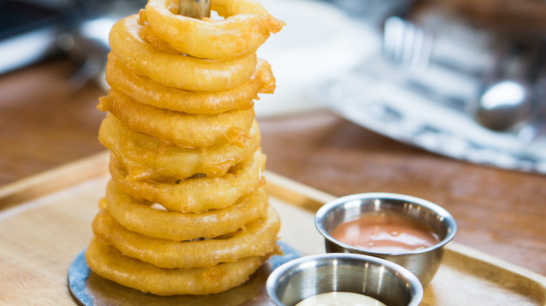 Towering Onion Rings