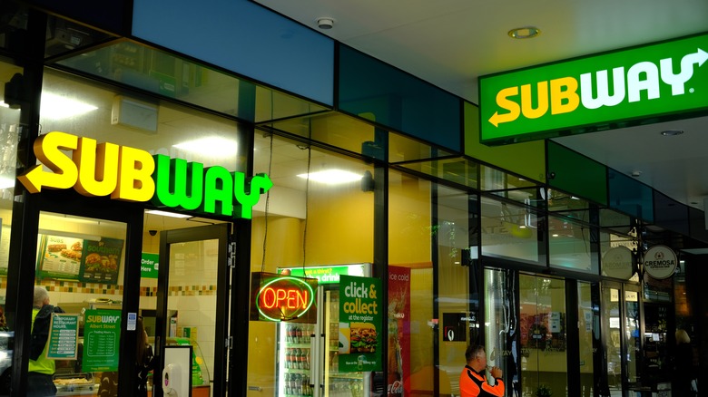 A Subway storefront