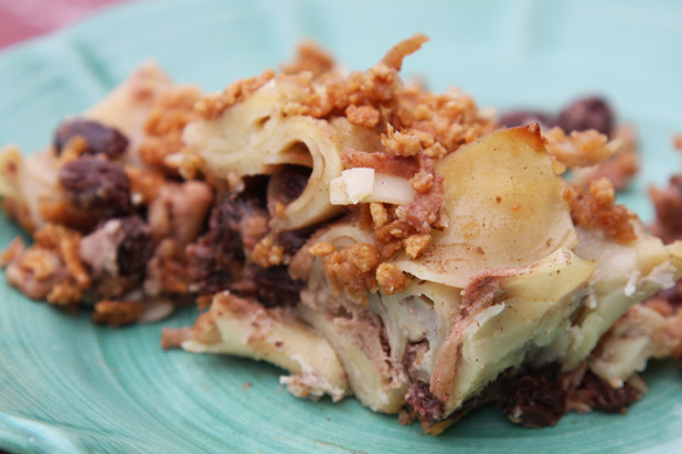 Raisin Spice Coconut Milk Kugel Recipe