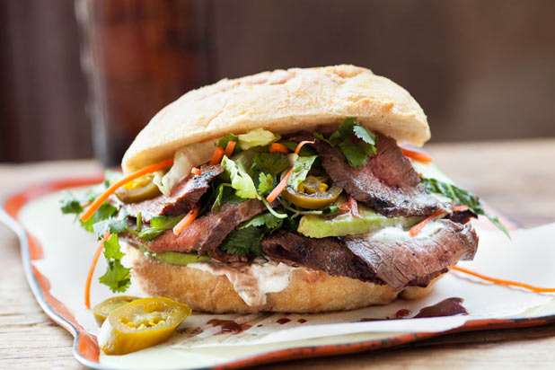 Grilled Flat Iron Tortas Recipe