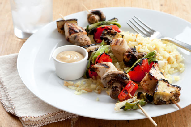 Honey Mustard Chicken and Vegetable Kabobs Recipe