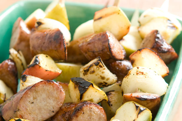 Kielbasa Apple Kabobs Recipe