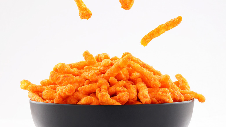 Cheetos in a bowl