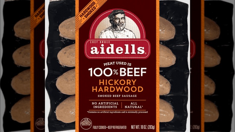 aidell's beef sausage