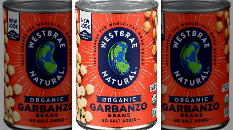 Can of Westbrae Natural chickpeas