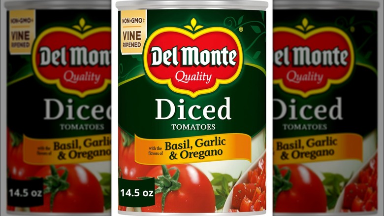 Del Monte diced flavored tomatoes