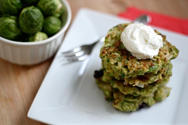 What Jew Wanna Eat — Brussels Sprouts Latkes