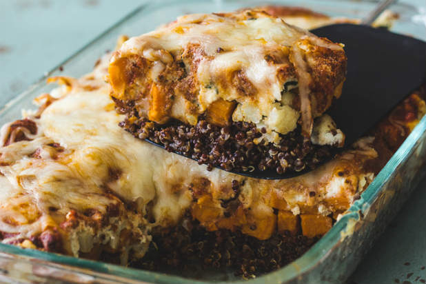 The Adventures of MJ and the Hungryman — Sweet Potato Quinoa Lasagna