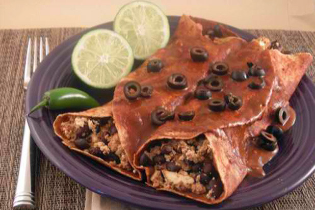 Smoky Black Bean Enchiladas