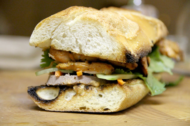 Sriracha-Marinated Chicken Bánh Mì