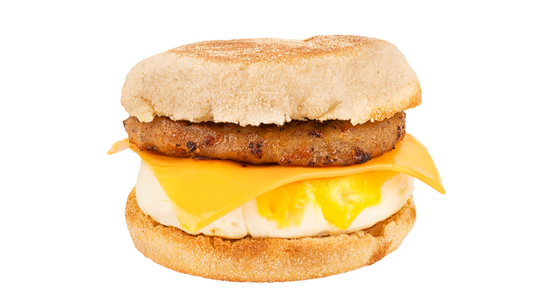 sausage egg and cheese sandwich