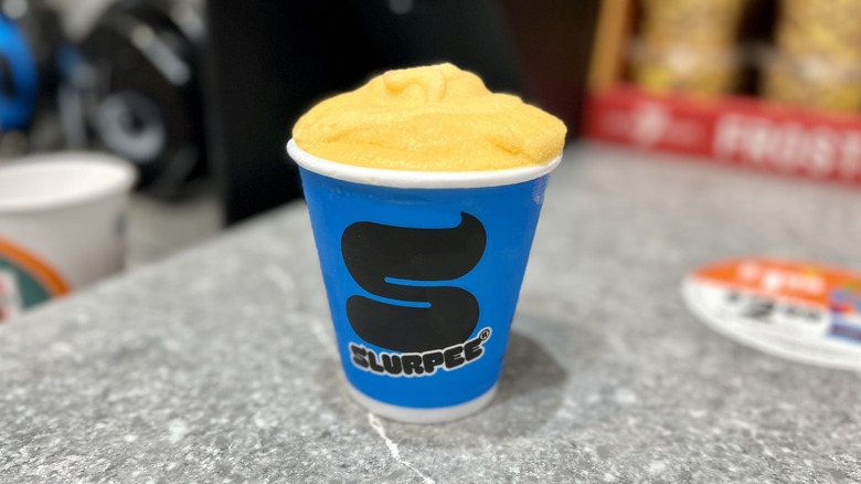 Pumpkin Spice Slurpee in cup