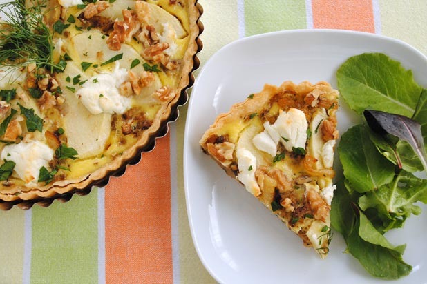 Caramelized Fennel and Apple Tart