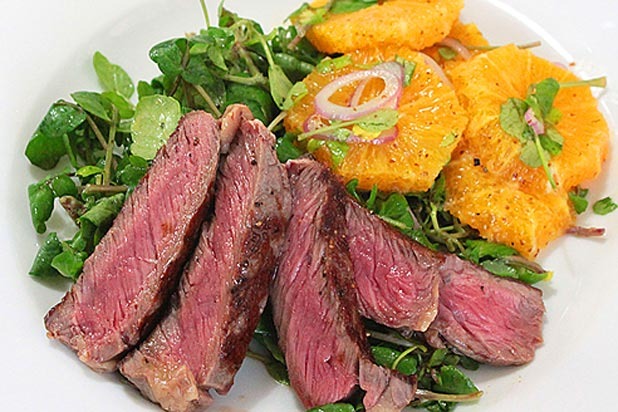 Steak, Orange and Watercress Salad