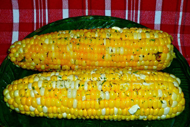 Herb-Butter Grilled Corn