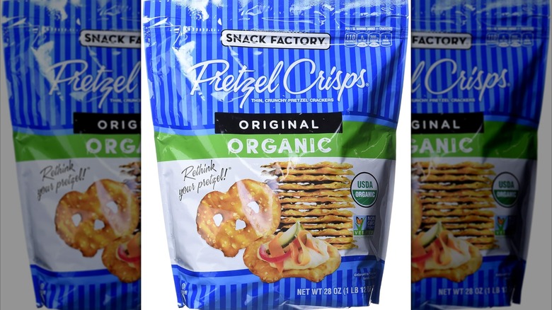 Snack Factory organic pretzel crisps