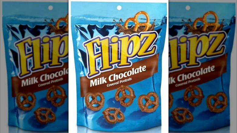 Flipz milk chocolate covered pretzels