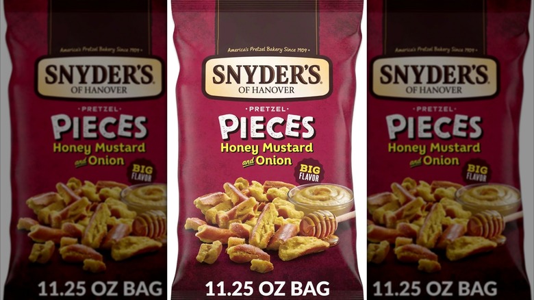 Snyder's honey mustard and onion pretzels