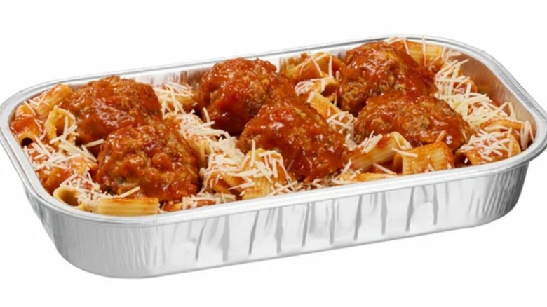 Costco Kirkland Signature Beef and Pork Meatballs with Pasta and Sauce