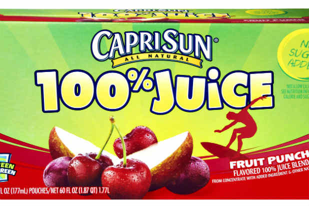 Capri Sun 100 Percent Fruit Juice