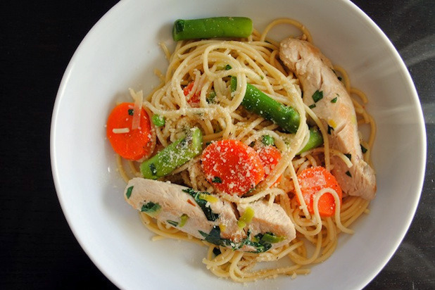 Spring Vegetable and Chicken Primavera