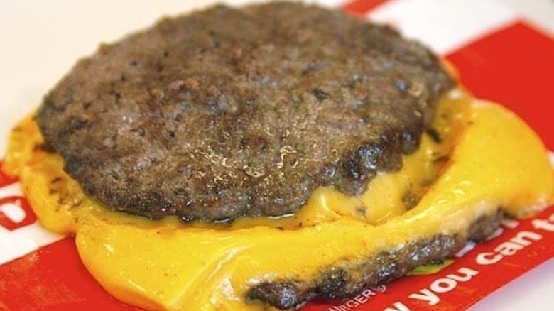 Burger Patties and Melted Cheese