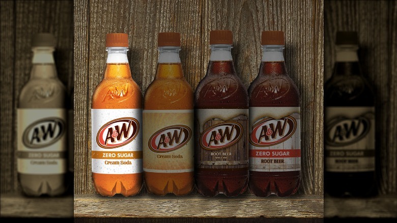 Bottle of A&W Cream Soda