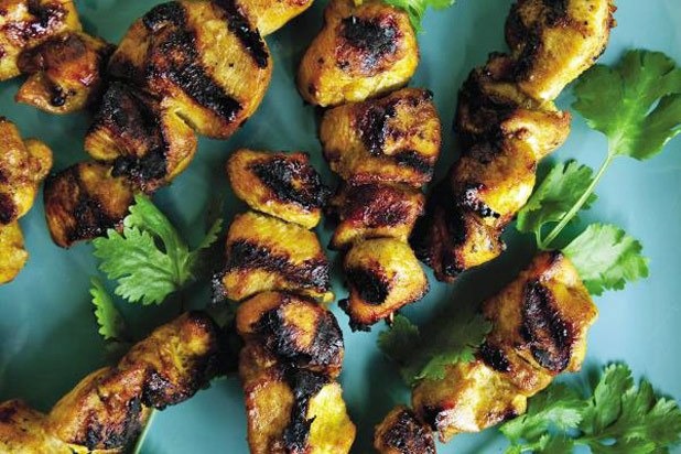 Thai Marinated Grilled Chicken Skewers