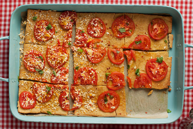 3. Square-Pan Tomato Pizza 