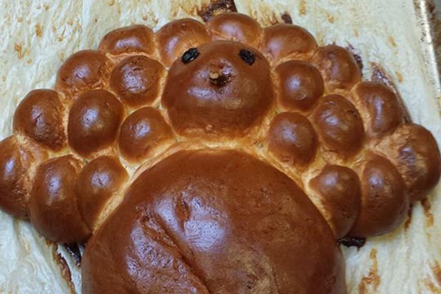 Turkey-Shaped Challah