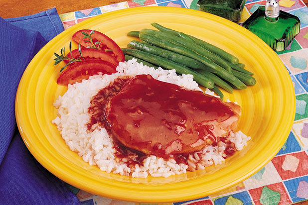 Quicker Barbecued Chicken and Rice Recipe