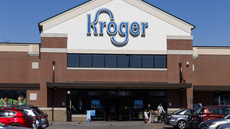 Kroger brick storefront