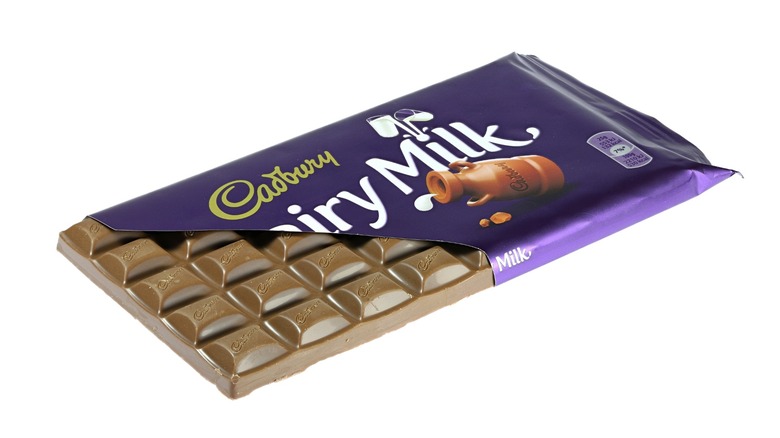 cadbury dairy milk opened