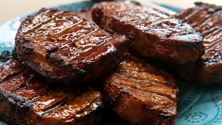 Chargrilled pork chops