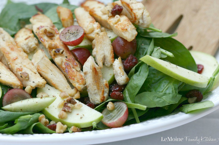 Harvest Salad with an Apple Cider and Honey Vinaigrette