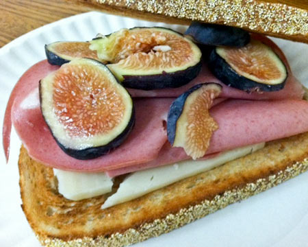 Mortadella and Fig Sandwich with Asiago