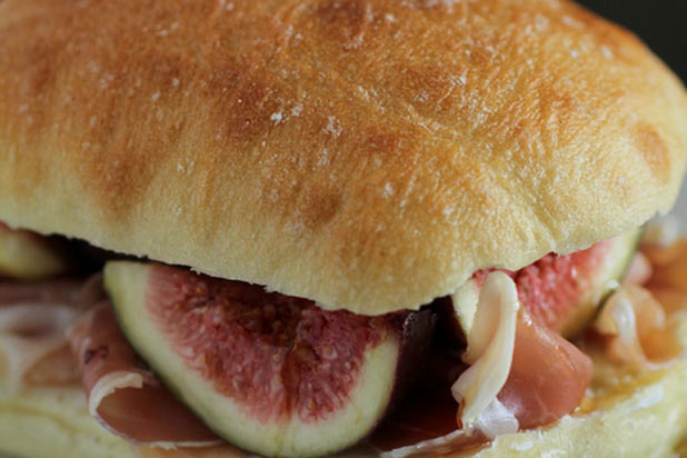 Fresh Fig, Prosciutto, and Goat Cheese Sandwich