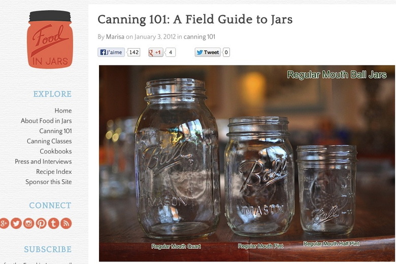 Food Preservation Online: Food in Jars