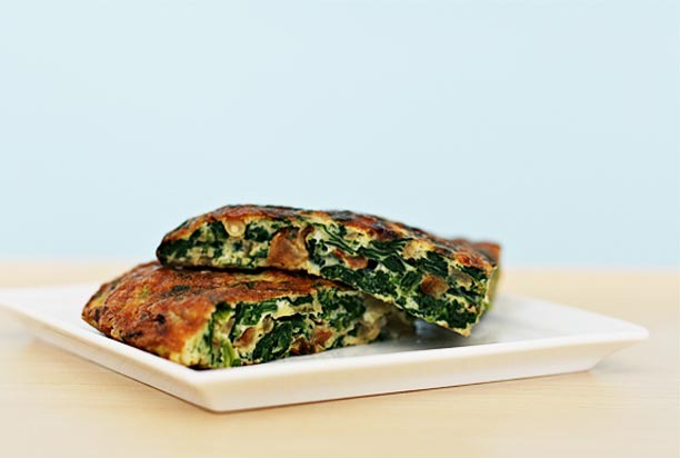 Spinach Tortilla with Pine Nuts