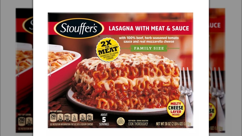 Stouffer's lasagna box