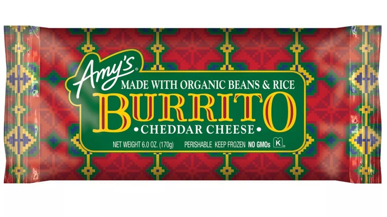 Amy's bean and cheese burrito