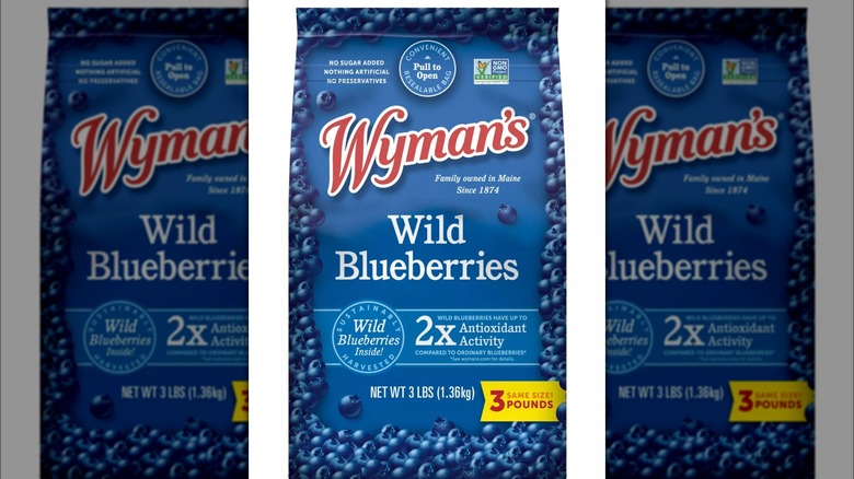 Wyman's Wild Blueberries bag