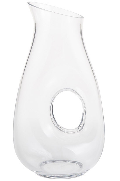 Clear Hole Glass Decanter — $26.95