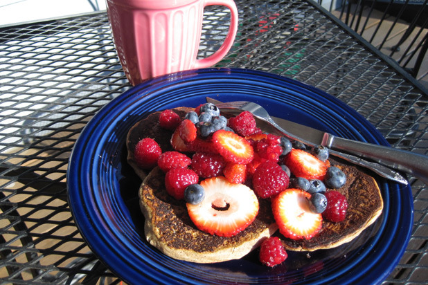 1. Banana Bread Protein Pancakes