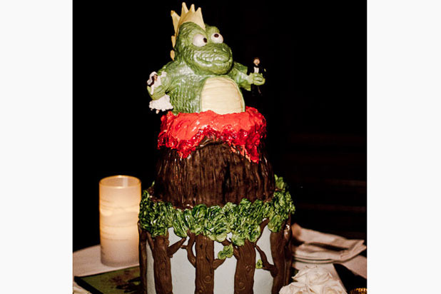 Exploding Dinosaur Cake  